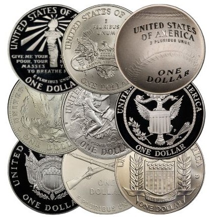 $1 FV Silver Commemorative Coins (Max order $1)